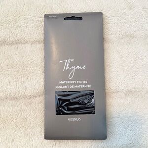 Thyme Maternity Black Tights